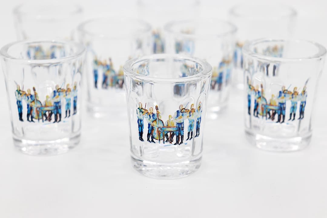 UV potisk na skleničky