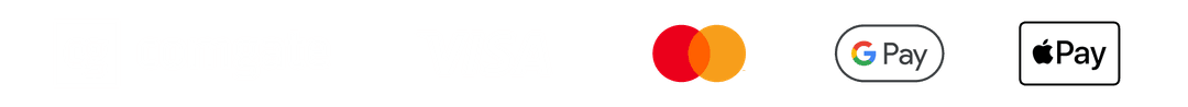 Platební metody: Comgate, VISA, Mastercard, Google Pay, Apple Pay